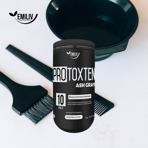 Emiliv Professional - PROTOXTEN ASH GRAY - Brazilian HairBotox Treatment 1 kg / 35.27 fl. oz.