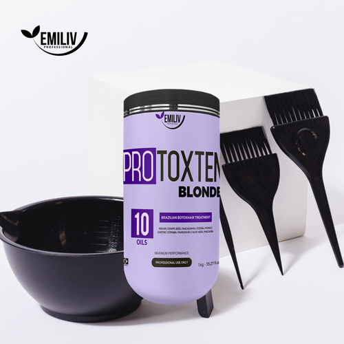Emiliv Professional - PROTOXTEN BLONDE - Brazilian HairBotox Treatment 1 kg / 35.27 fl. oz.