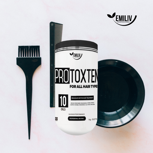 Emiliv Professional - PROTOXTEN FOR ALL HAIR TYPES - Brazilian HairBotox Treatment 1 kg / 35.27 fl. oz.