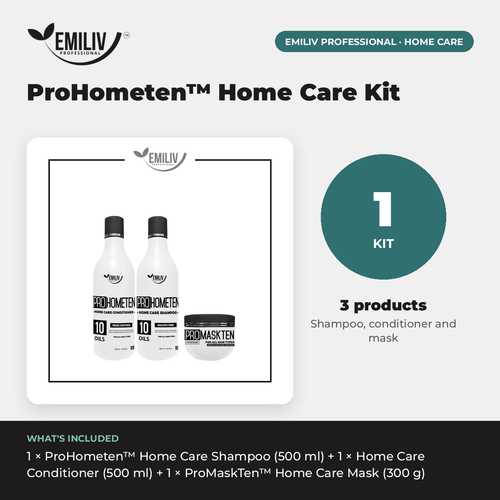 ProHometen™ Home Care Kit | Shampoo, Conditioner & Mask