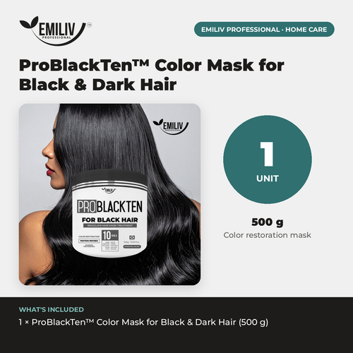 ProBlackTen™ Color Mask for Black & Dark Hair | 500 g
