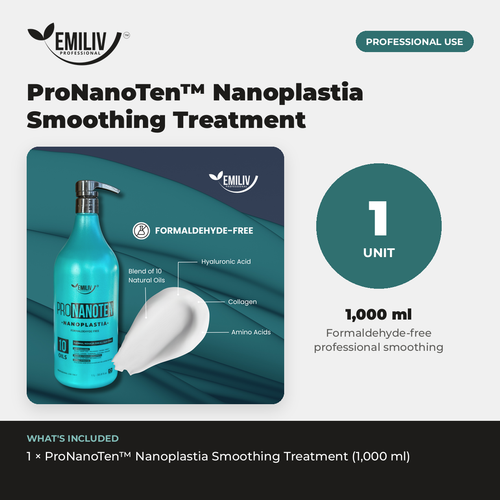 ProNanoTen™ Nanoplastia | Professional Smoothing Treatment, 1,000 ml