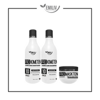 Emiliv Professional™ - PROHOMETEN HOME CARE KIT - (Shampoo 500 ml / 16.9 fl. oz., Conditioner 500 ml / 16.9 fl. oz. and Mask 300 ml / 10.14 fl. oz.)