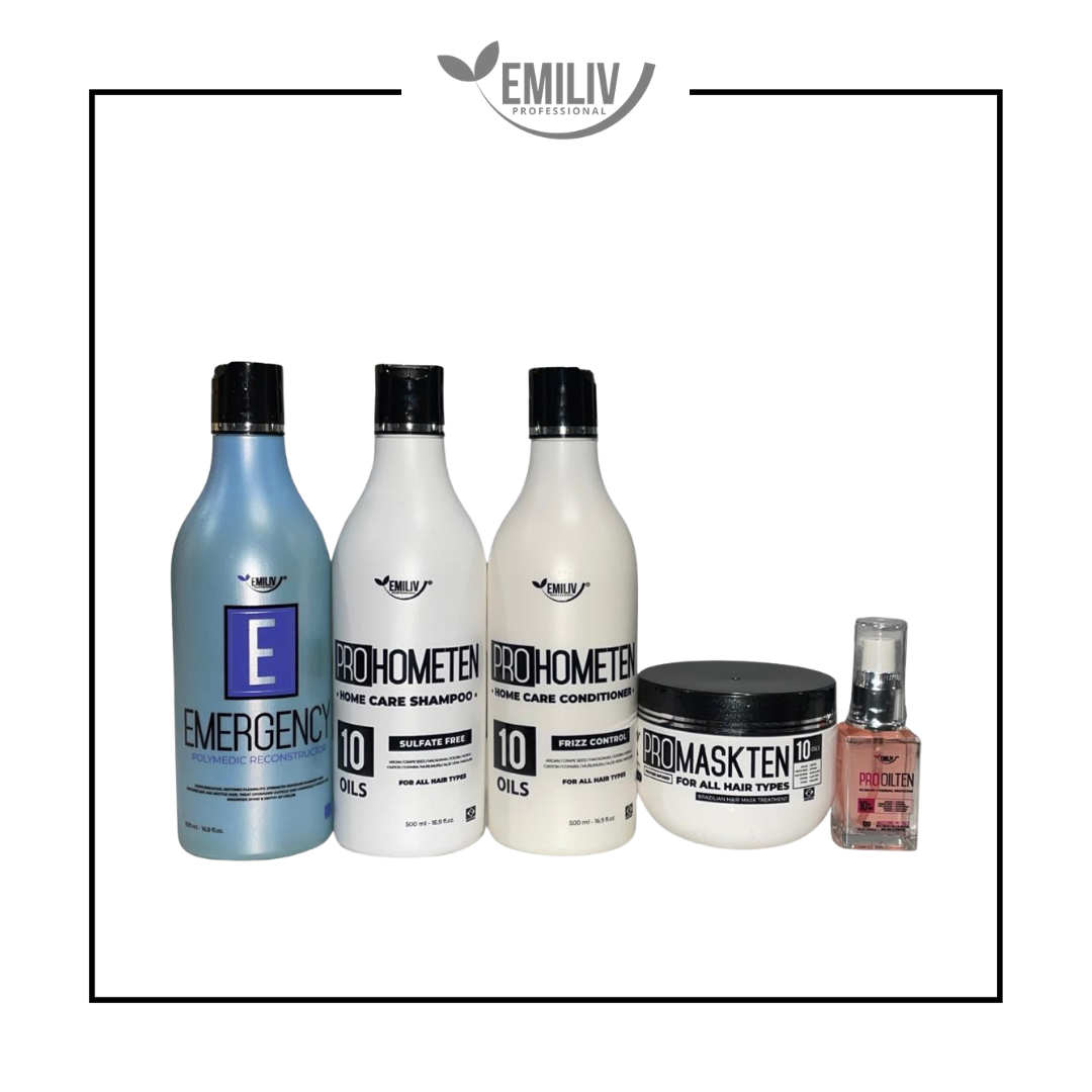 Emiliv Professional™ ULTIMATE RECONSTRUCTOR KIT - Homecare Kit + Emergency Polymedic Reconstructor and ProOilTen 27% Off Sale!